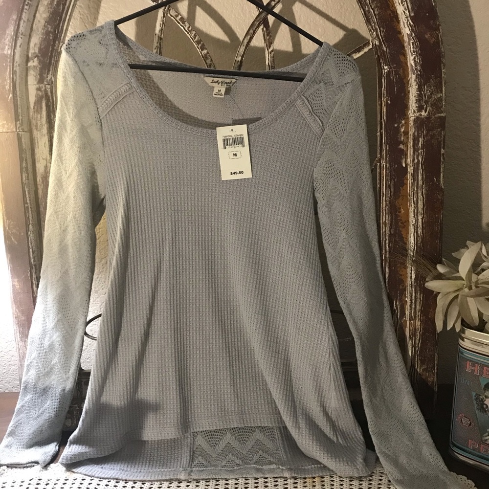Lucky Brand Top Size Small Color Gray